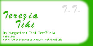 terezia tihi business card